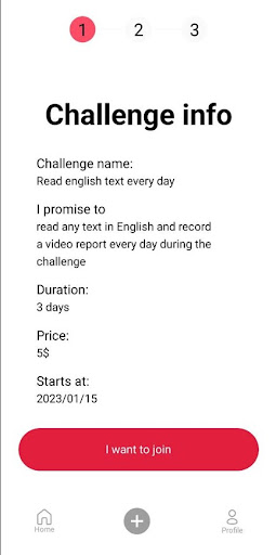 Challenge me today Screen 2