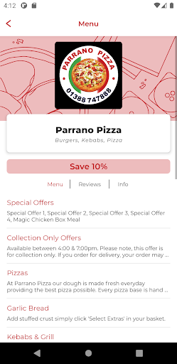 Parrano Pizza DL15 Screen 2