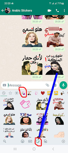 Android application Arabic Stickers-WASticker screenshort