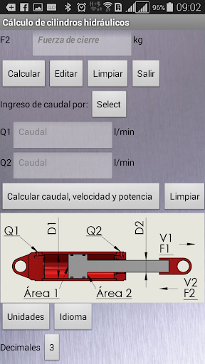 Hydraulic Cylinder Calculator