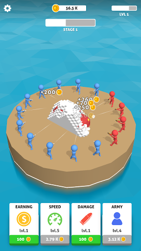 Android application Idle Guns Cut screenshort