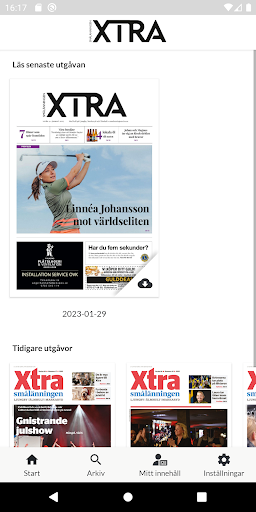 Android application Smålänningen XTRA screenshort