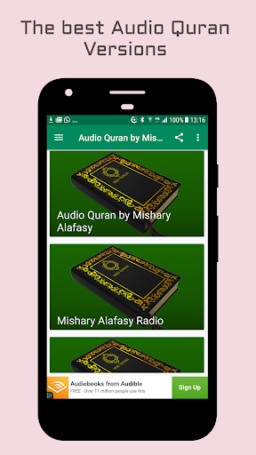 Android application Audio Quran by Mishary Alafasy screenshort