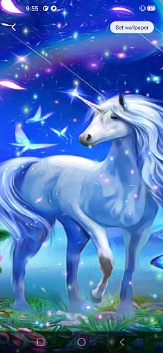 Awesome Unicorn Live Wallpaper - Magical touch