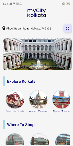 Android application myCityKolkata screenshort