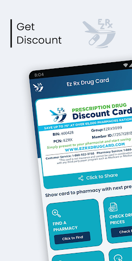 EZRX Drug Card Screen 2