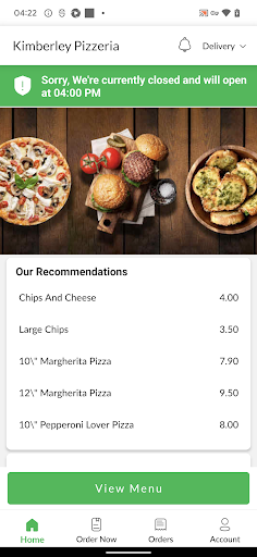Kimberley Pizzeria Screen 2