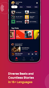 Gaana: MP3 Songs, Music Player Bildschirmfoto