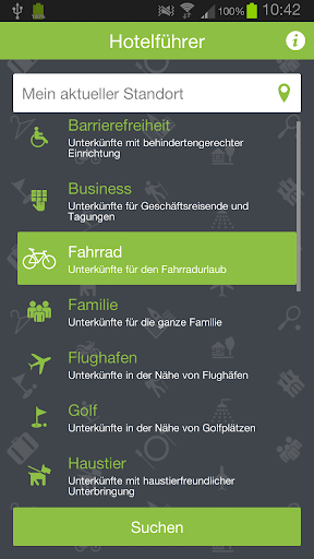 Android application Hotelführer screenshort