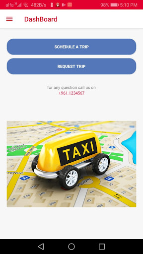 Grab a Cab Screen 2