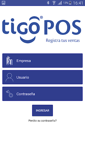 Android application Tigo POS screenshort