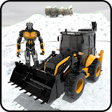 Snow Excavator Crane - Rescue Robot Simulator icon