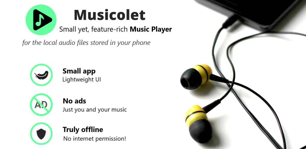 Musicolet Music Player v6.9 build445 MOD APK [Pro Unlocked] [Latest]