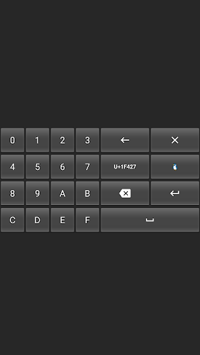 Android application Unicode Keyboard screenshort