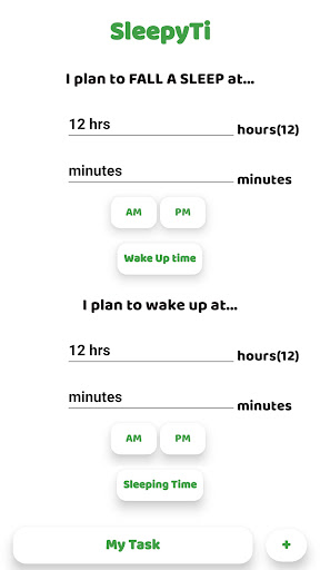 Android application Sleepyti N Task screenshort
