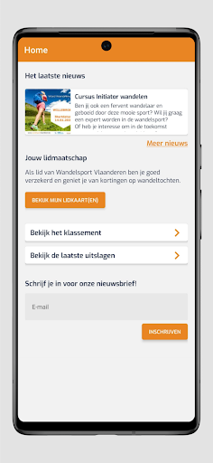 Android application Wandel.be screenshort