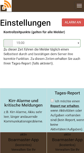 BOARMASTER Kirrmelder Screen 2