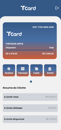 TCARD VIRTUAL Screen 3