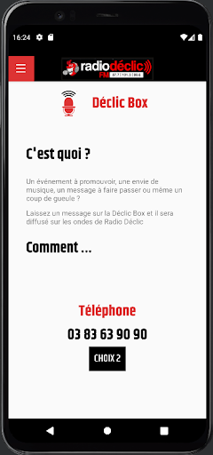 Android application Radiodeclic Terres de lorraine screenshort