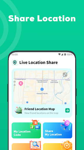 Android application Live Location Share screenshort