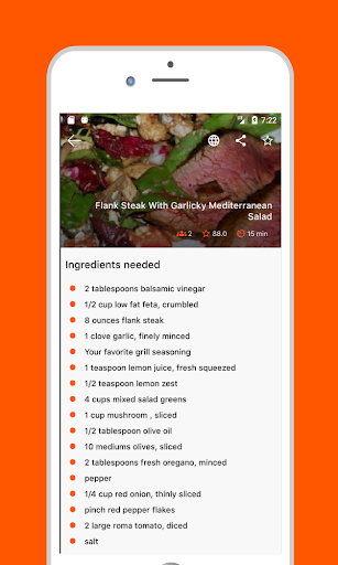 Delicious Recipes Screen 2