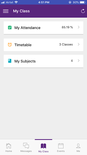 Android application مدرسة الضياء الحديثة screenshort