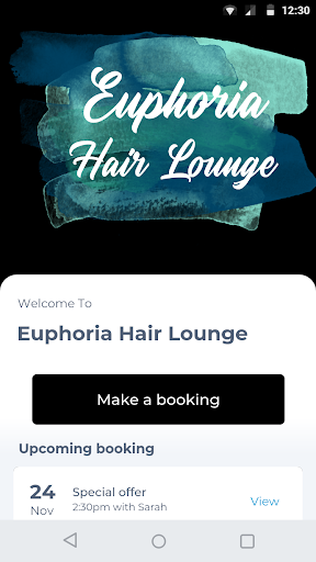 Android application Euphoria Hair Lounge screenshort