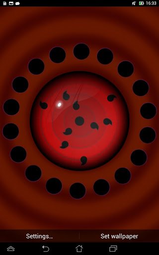 Android application Rin - Sharingan Live Wallpaper screenshort