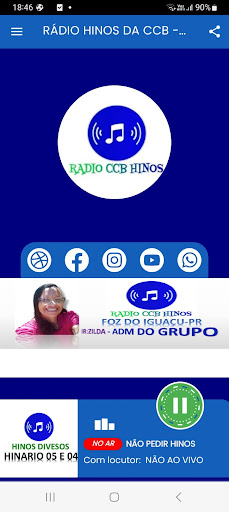 Android application RÁDIO HINOS DA CCB - 03 screenshort