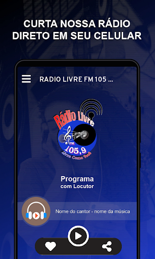 Android application Rádio Livre FM 105,9 screenshort