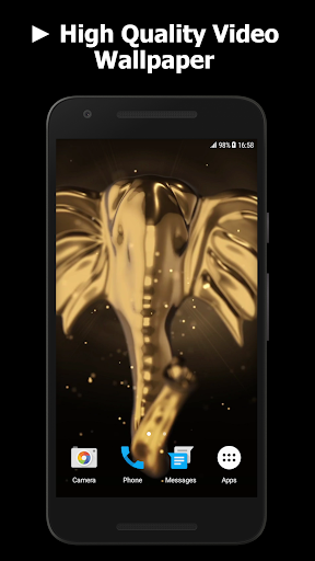 Android application Lord Ganesha 3D Live Wallpaper screenshort