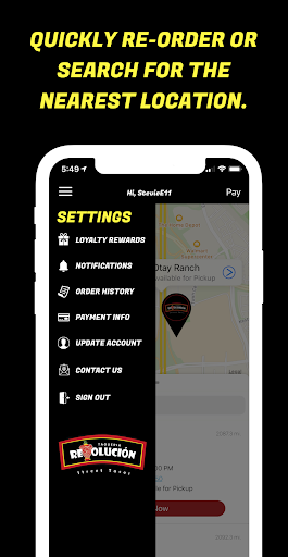 Android application Taqueria Revolución screenshort