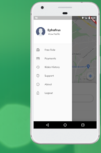 Android application Teksi rider screenshort