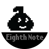 Eighth note jump icon