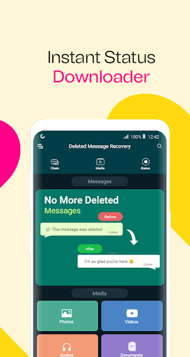 Android application Recover Message screenshort