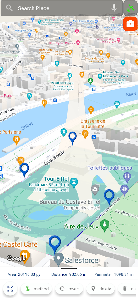 #7. Land Area Measure And Compass (Android) Bởi: 골든앱팩토리