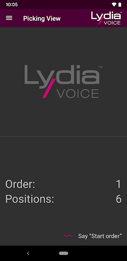 Android application LYDIA Voice Demo screenshort