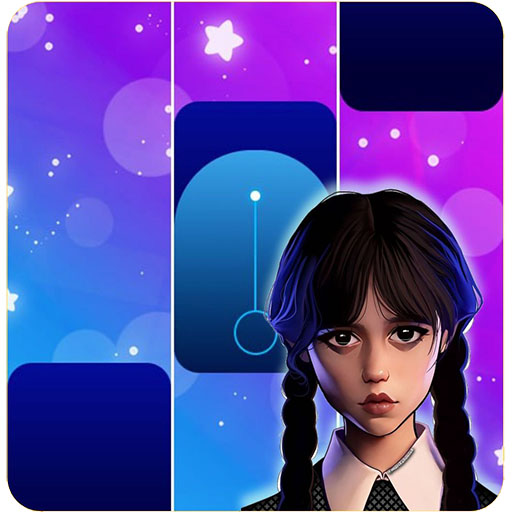 Wednesday Addams Piano Tiles logo