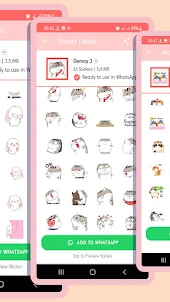 Cute Animated Stickers for WA