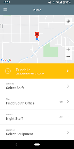 Android application Findd screenshort