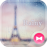 Paris wallpaper Rainy Theme icon
