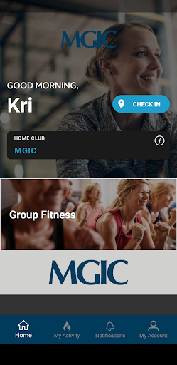 Android application MGIC Fitness screenshort