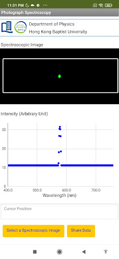 Android application Photograph Spectroscopy (2) screenshort