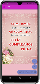 Screenshot 4 Feliz Cumpleaños Hija, Saludos android