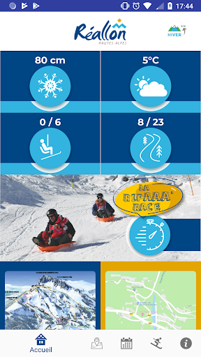Android application Réallon - Station de ski screenshort