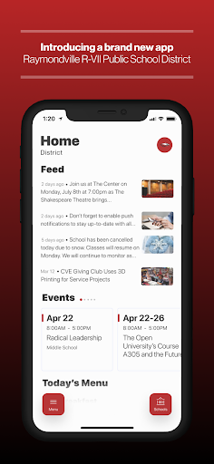 Android application Raymondville R-VII School, MO screenshort