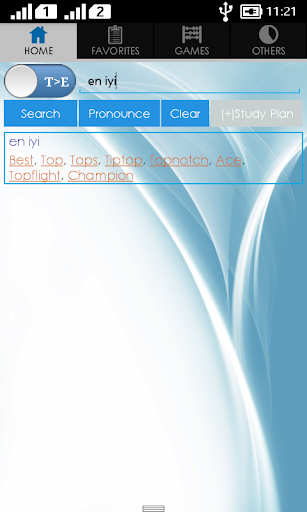 English Turkish Dictionary Screen 3