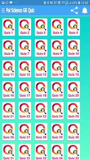 राजनीति विज्ञान Pol. Sc. Quizs Screen 3