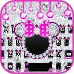 Cover Image of Herunterladen Diamond Pink Minnies-Tastatur  APK