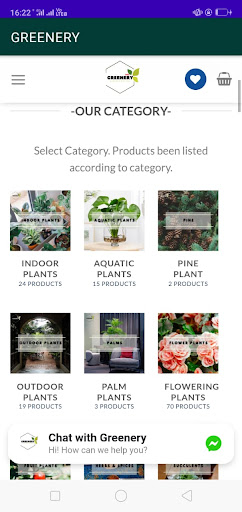 Android application Greenery Pro screenshort
